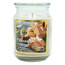 Svece burkā Jar 18oz Caramel Toffee
