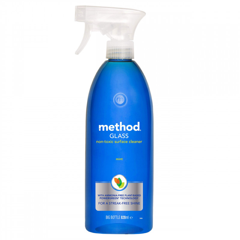 Method Glass Cleaner Mint uzkopšanas līdzeklis stiklam, spoguļiem 828ml (Beļģija)