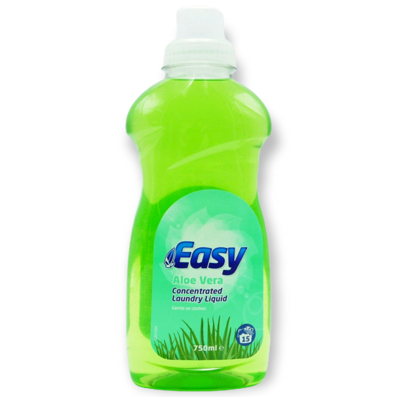 Easy škidrais veļas mazgāšanas līdzeklis Non-Bio Aloe Vera 750ml 15 mazg. reizēm