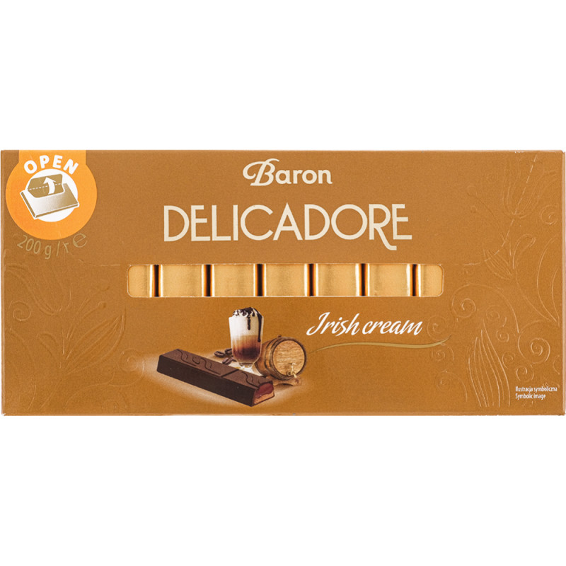 Delicadore piena šokolāde Irish cream 200g
