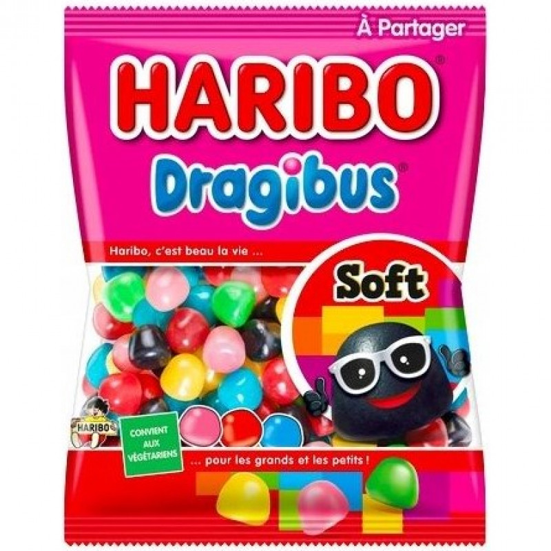Haribo želejveida konfektes Dragibus Soft 160g