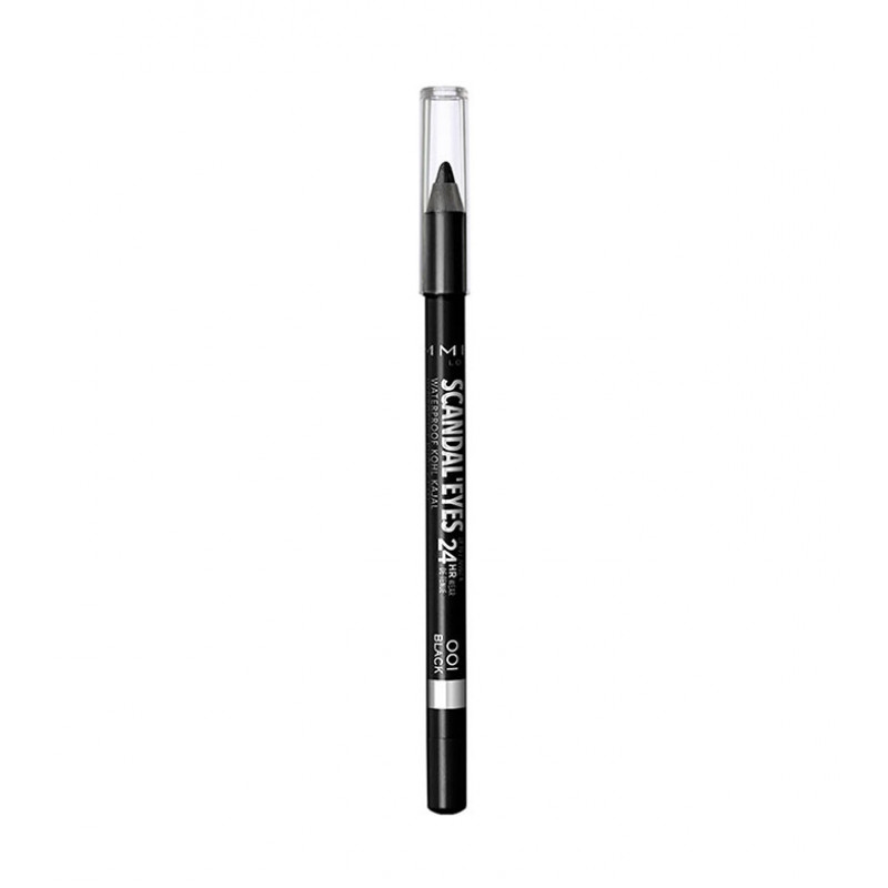 Rimmel acu laineris Scandal'eyes 24H Wp  Black 001 1.3g