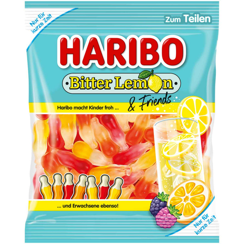 Haribo želejveida konfektes Bitter Lemon & Friends  160g