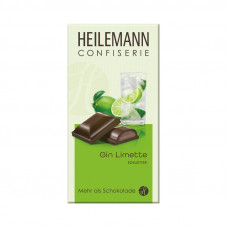 Šokolāde GIN Limette 100g Heilemann/Vācija