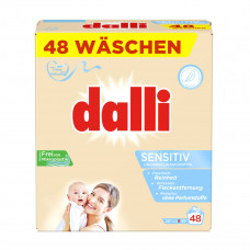 Dalli veļas pulveris Sensitive 3.12kg 48 mazg. reizēm