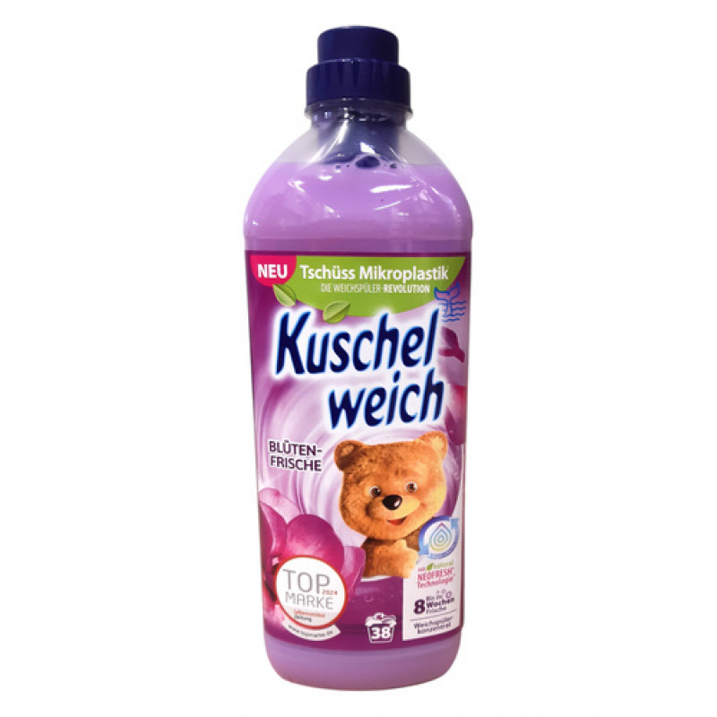 KUSCHELWEICH veļas mīkstinātājs Blutenfrische (violets)1L 38 mazg. reizēm