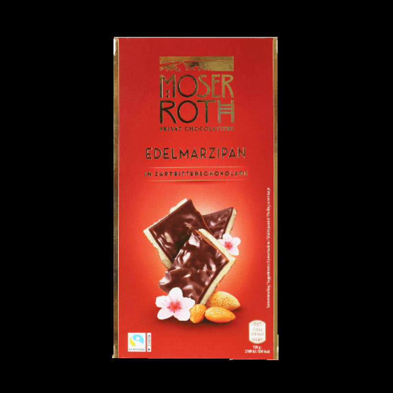 Marcipāns šokolādē Orange140g MoserRoth