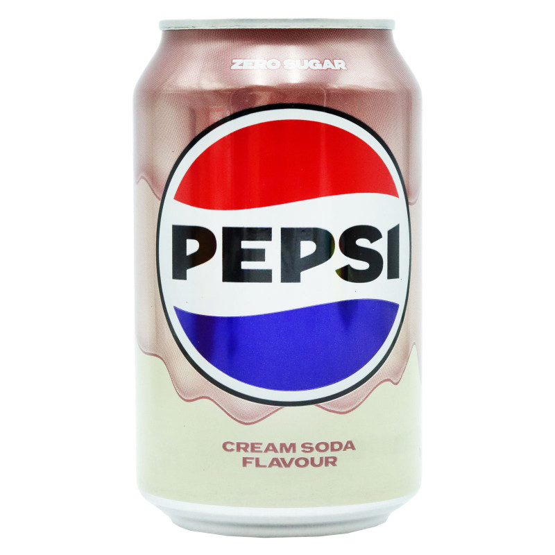 Pepsi gāzēts dzēriens Cream soda zero 330ml