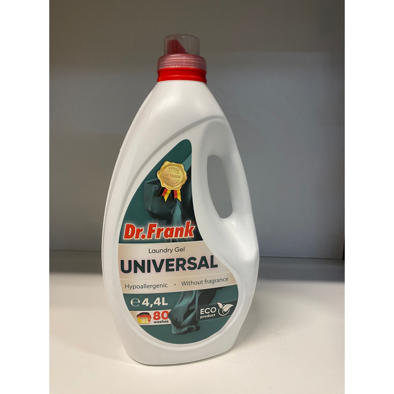 Dr.Frank šķidrais veļas mazgāšanas līdzeklis Universal 4.4L 80 mazg. reizēm
