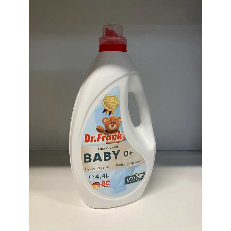 Dr.Frank šķidrais veļas mazgāšanas līdzeklis Baby 4.4L 80 mazg. reizēm