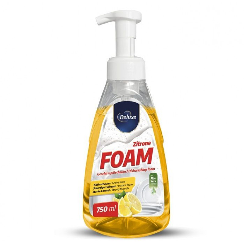 Deluxe Foam trauku mazgāšanas līdzeklis - putas Citrons 750ml