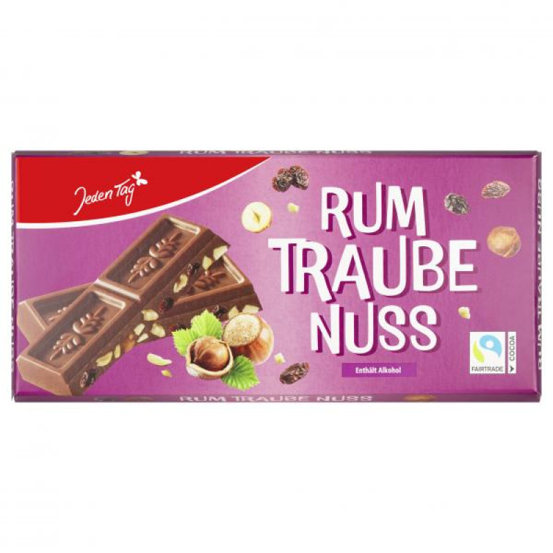 Šokolāde Rum Traube 200gr Jeden Tag/ Vācija