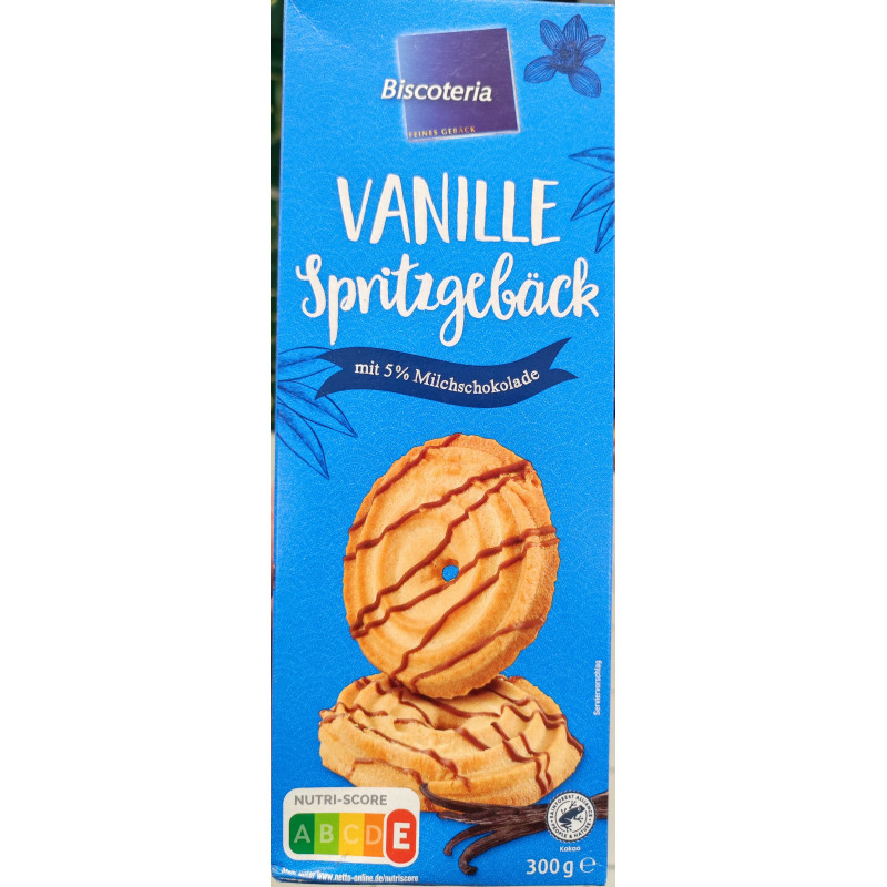 Cepumi Spritzgeback (vaniļas) 300gr Biscoteria/Vācija