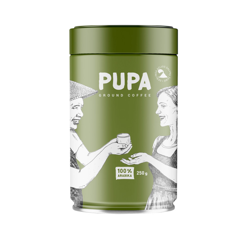 Pupa Crema 100% Arabika malta 250g (zaļa) 