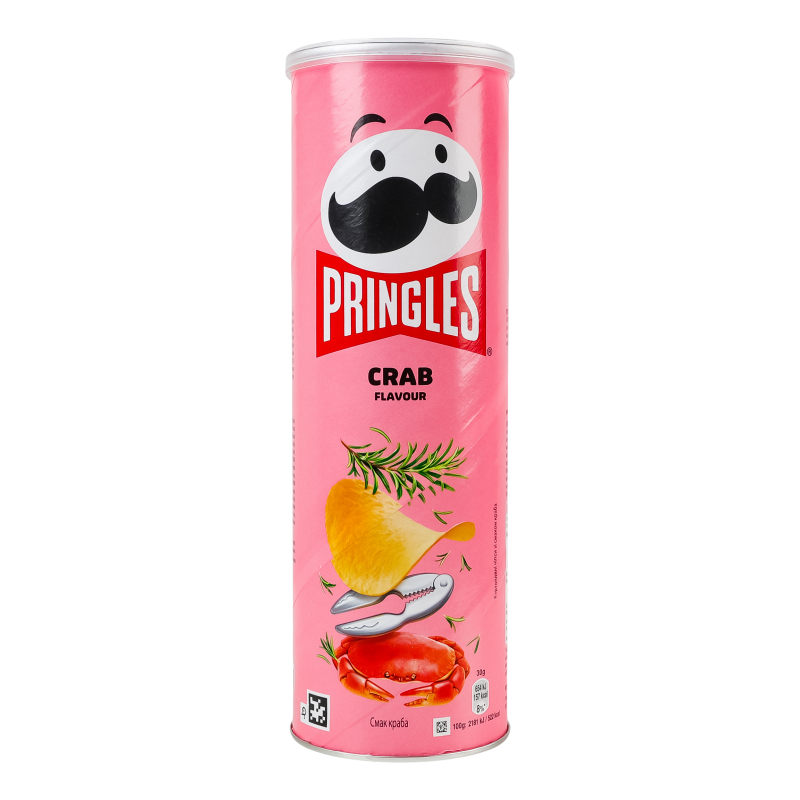 Pringles  čipsi 165g ar krabju garšu