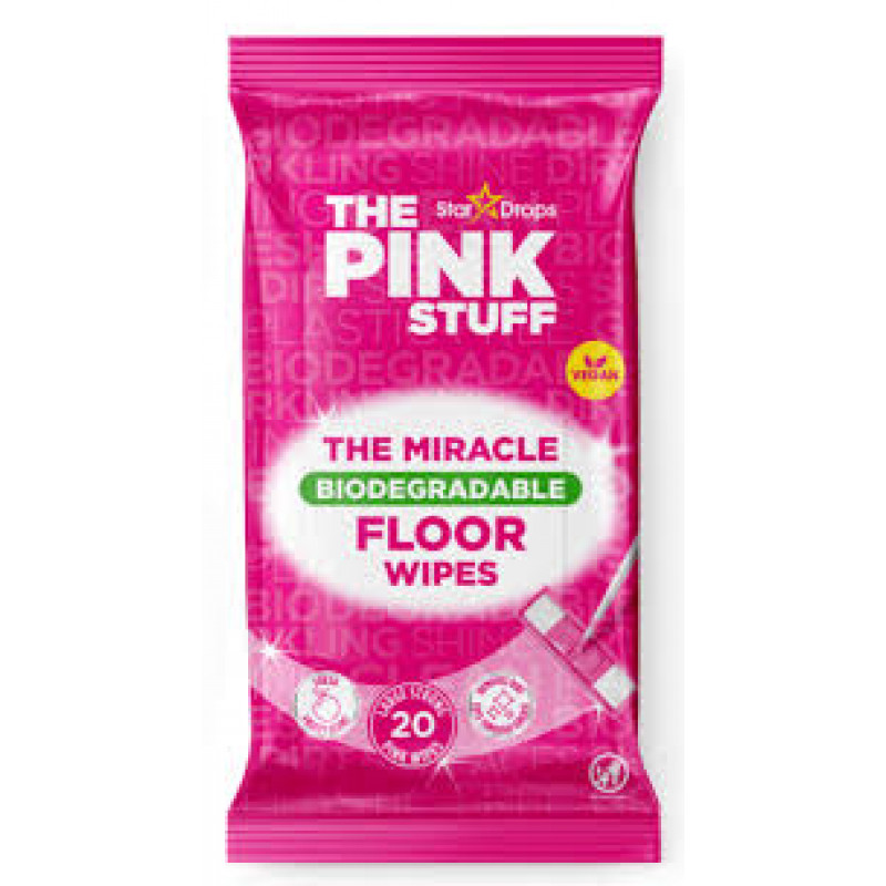 The Pink Stuff mitrās salvetes grīdas tīrīšanai 20gab