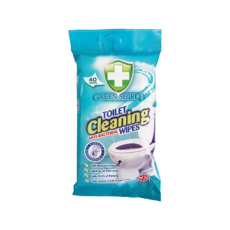 Green Shield mitrās salvetes tualetes podam Toilet Cleaning 40gb