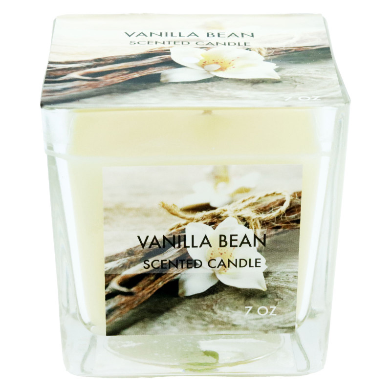 CANDLE JAR SQUARE VANILLA BEAN(C) 