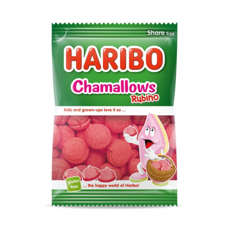 Haribo želejveida konfektes Chamallows Rubino 175g
