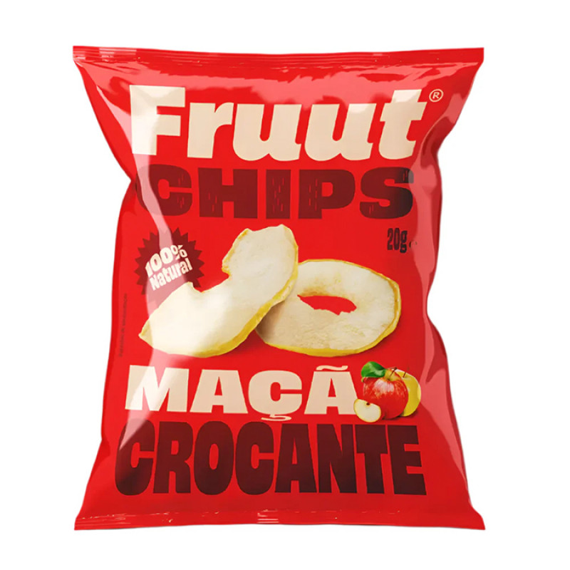 FRUUT dehidrēti ābolu čipsi - sarkanais ābols 20g