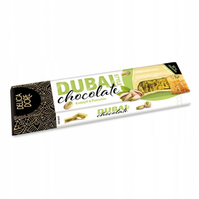 Baron Dubai Flavor Crispy Kadayif with Pistachio baltā šokolāde 70g
