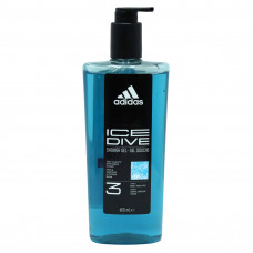 Adidas dušas želeja 3in1 Ice Dive ar dozatoru 600ml