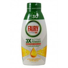 Fairy trauku mazgājamās mašīnas gēls trauku mazgāšanai Lemon 600ml 30 mazg reizēm