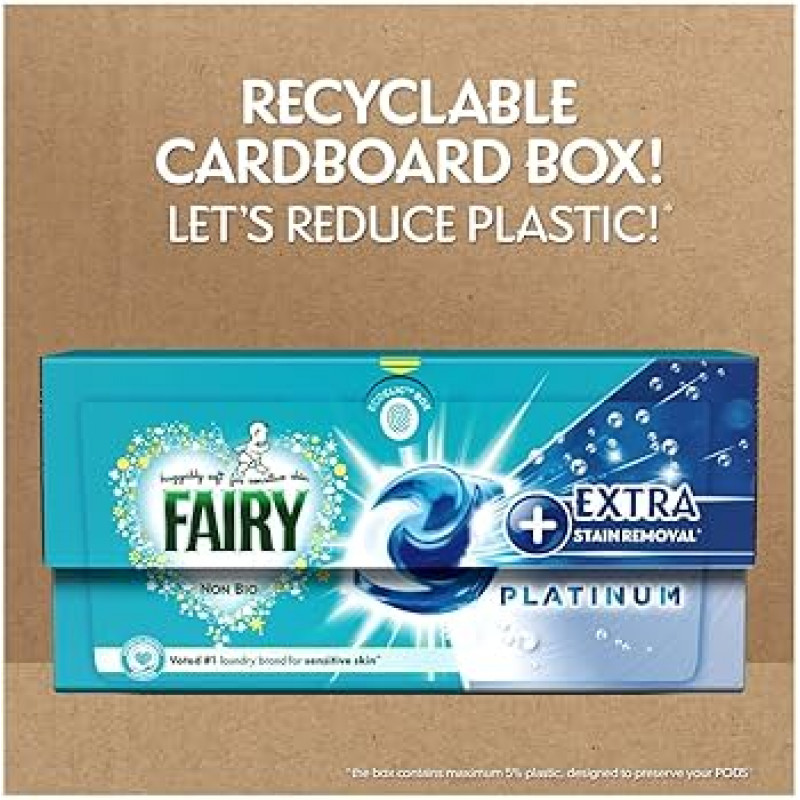Fairy Non Bio kapsulas veļas mazgāšanai Platinum 19gb