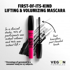 NYX skropstu tuša Mascara On The Rise Black 10ml