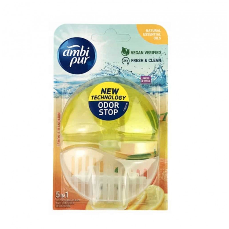 Ambi Pur tualetes bloks Lemon & Mandarine 55ml