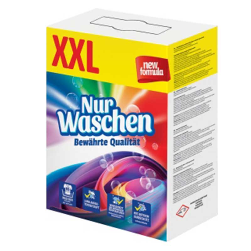 Nur wash veļas pulveris krāsainai veļai 4.62 kg, 65mazg.reizēm