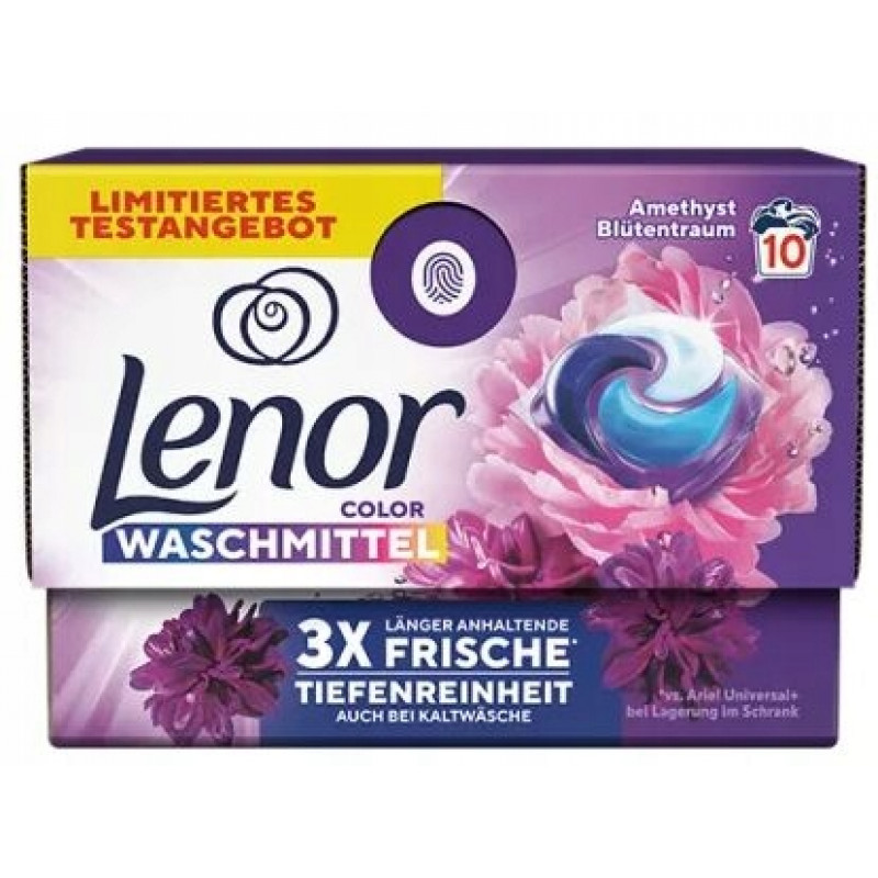 Lenor veļas mazgāšanas kapsulas 3in1 Color Amethyst10gab 