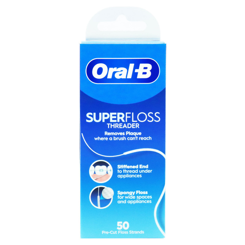 Oral B zobu diegs Super Floss Threader 50gb