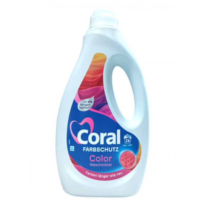 Coral 26 Veļas mazgāšanas līdzeklis krāsainām drēbēm1.3 L 