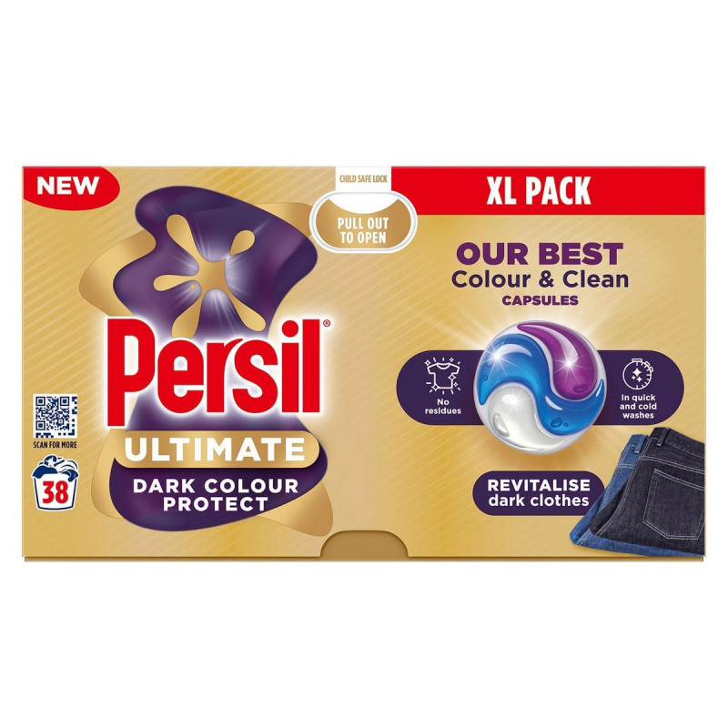 Persil veļas mazgāšanas kapsulas Dark Colour Protect krāsainai veļai 38gb