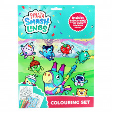 Pinata Smashlings aktivitāšu grāmatiņa ar zīmulīšiem un uzlīmēm                   