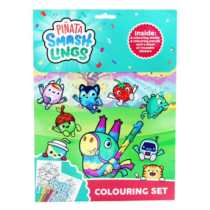 Pinata Smashlings aktivitāšu grāmatiņa ar zīmulīšiem un uzlīmēm                   