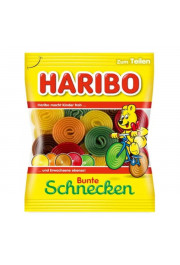 Haribo želejveida konfektes Bunte schnecken neon 160g