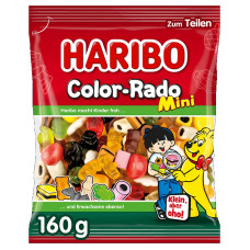 Haribo želejveida konfektes MINI COLOR RADO 160G 
