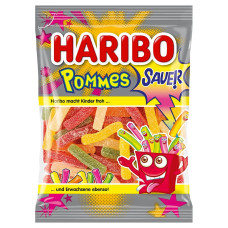 Haribo želejveida konfektes Saur Pommes 175g