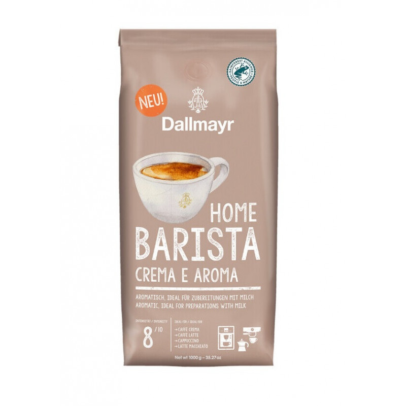 Dallmayr kafijas pupiņas Home Barista Crema E Aroma 1kg