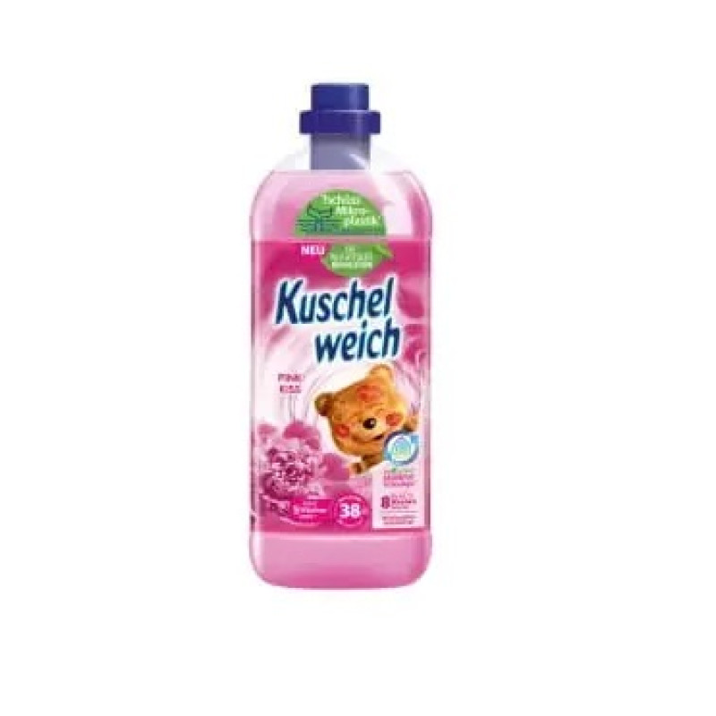 KUSCHELWEICH veļas mīkstinātājs Pink Kiss (rozā)1L 38 mazg. reizēm