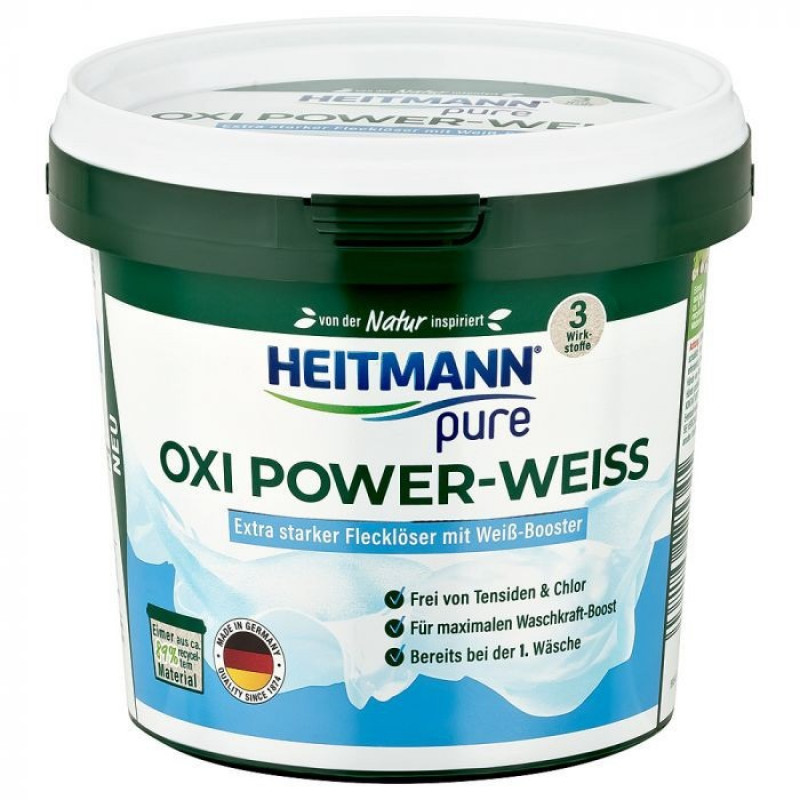 Heitmann OxyPower traipu tīrīšanas līdzeklis baltām drēbēm 500g