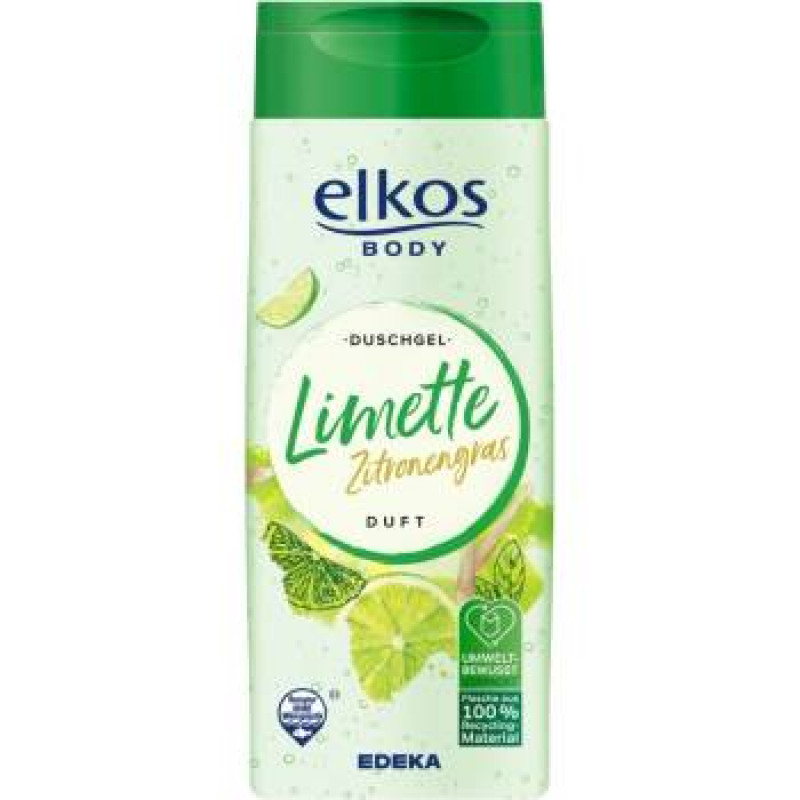 Elkos dušas želeja Zitrongras and Limette ar citronzāles un laima ekstraktu 400ML