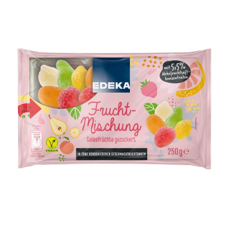 Edeka Gelee-Fruchtmischung marmelāde - želejveida augļu maisījums 250g