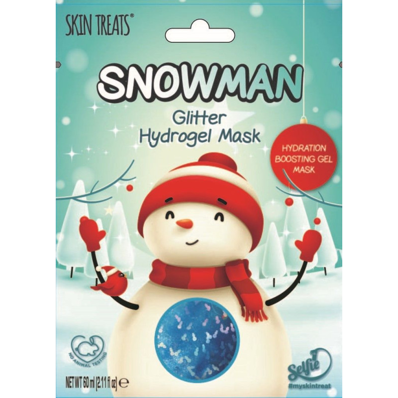 Sejas maska Hydrogel Glitter Snowman 1gab.