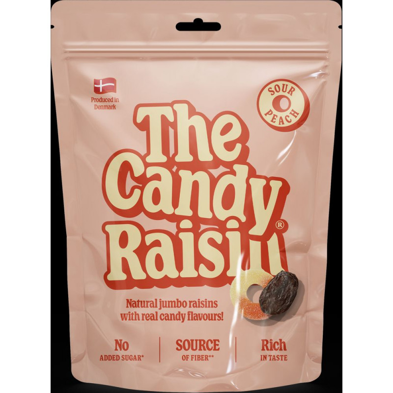 Candy Raisin rozīnes ar skābo želejkonfekšu -persika garšu 85g