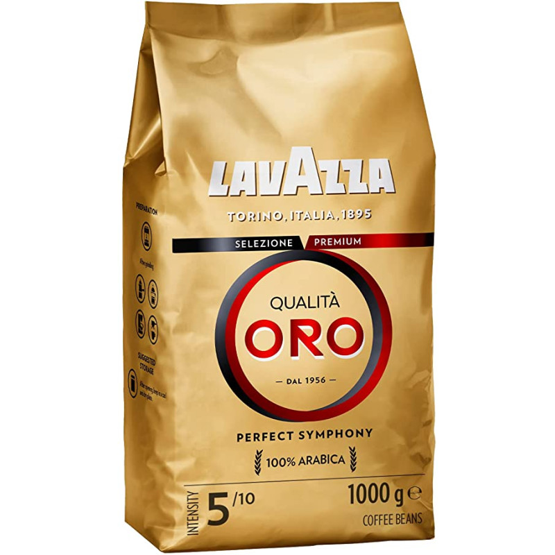 Lavazza kafijas pupiņas Qualita Oro 1kg