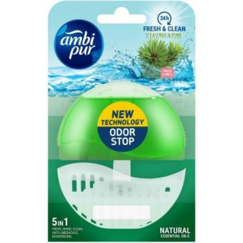 Ambi Pur tualetes bloks Tea Tree & Pine 55ml