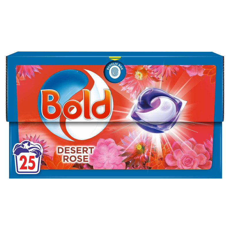 Bold All In 1 kapsulas veļas mazgāšanai  Desert Rose 25gab.